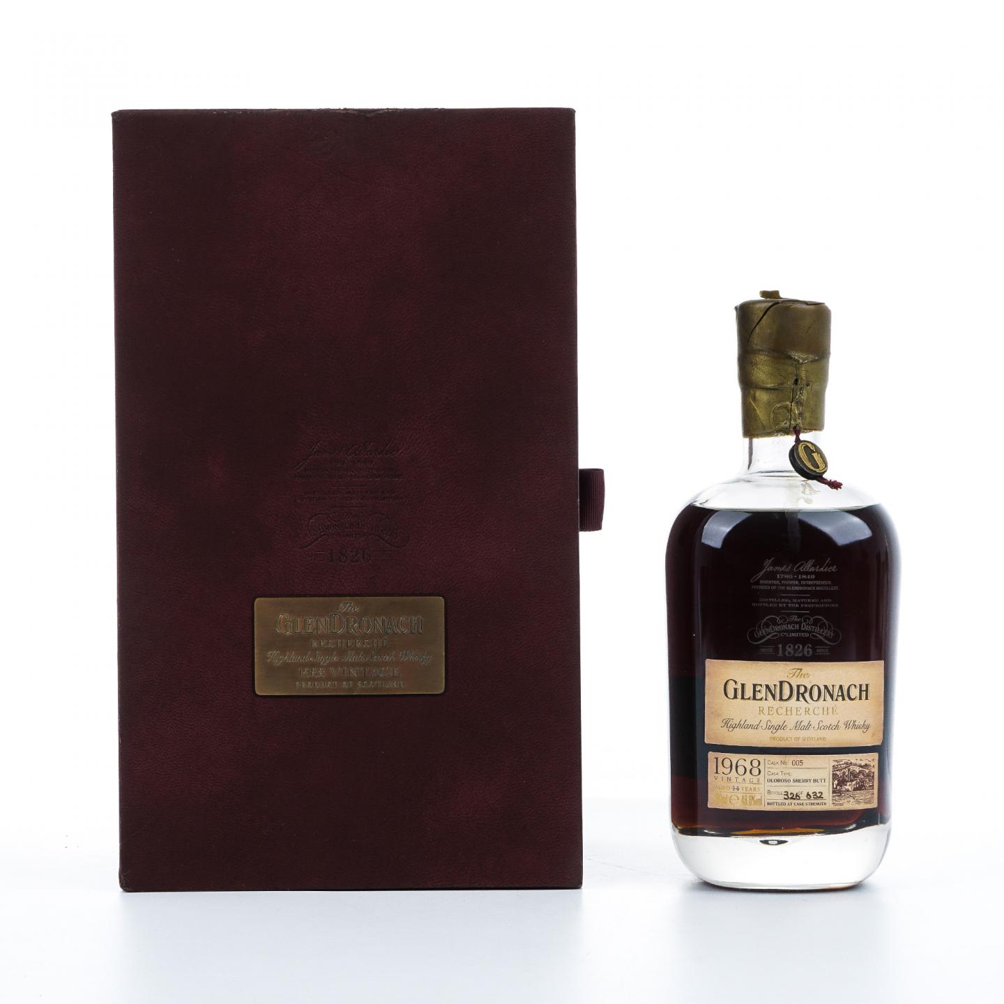 Glendronach 格兰多纳 44年 1968-2012 雪莉桶