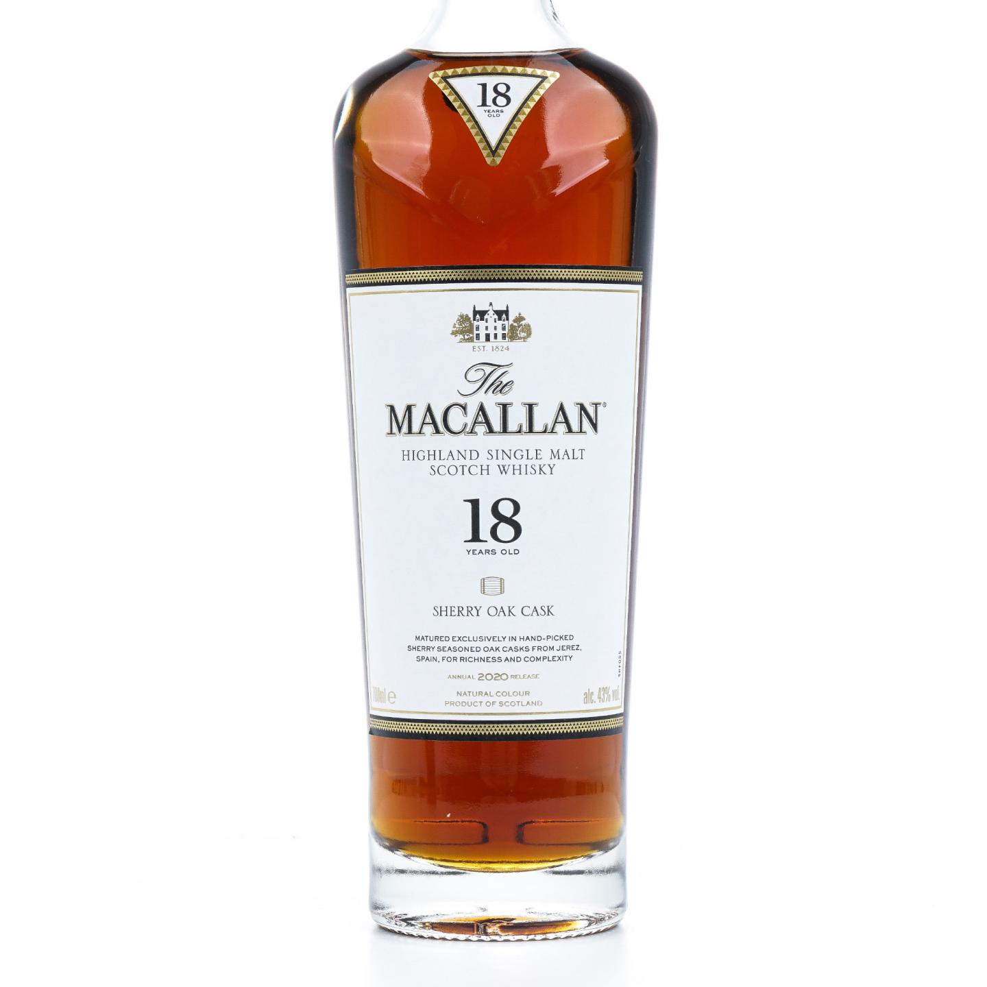 【附X光图】Macallan 麦卡伦 18年 2020 雪莉桶 43%