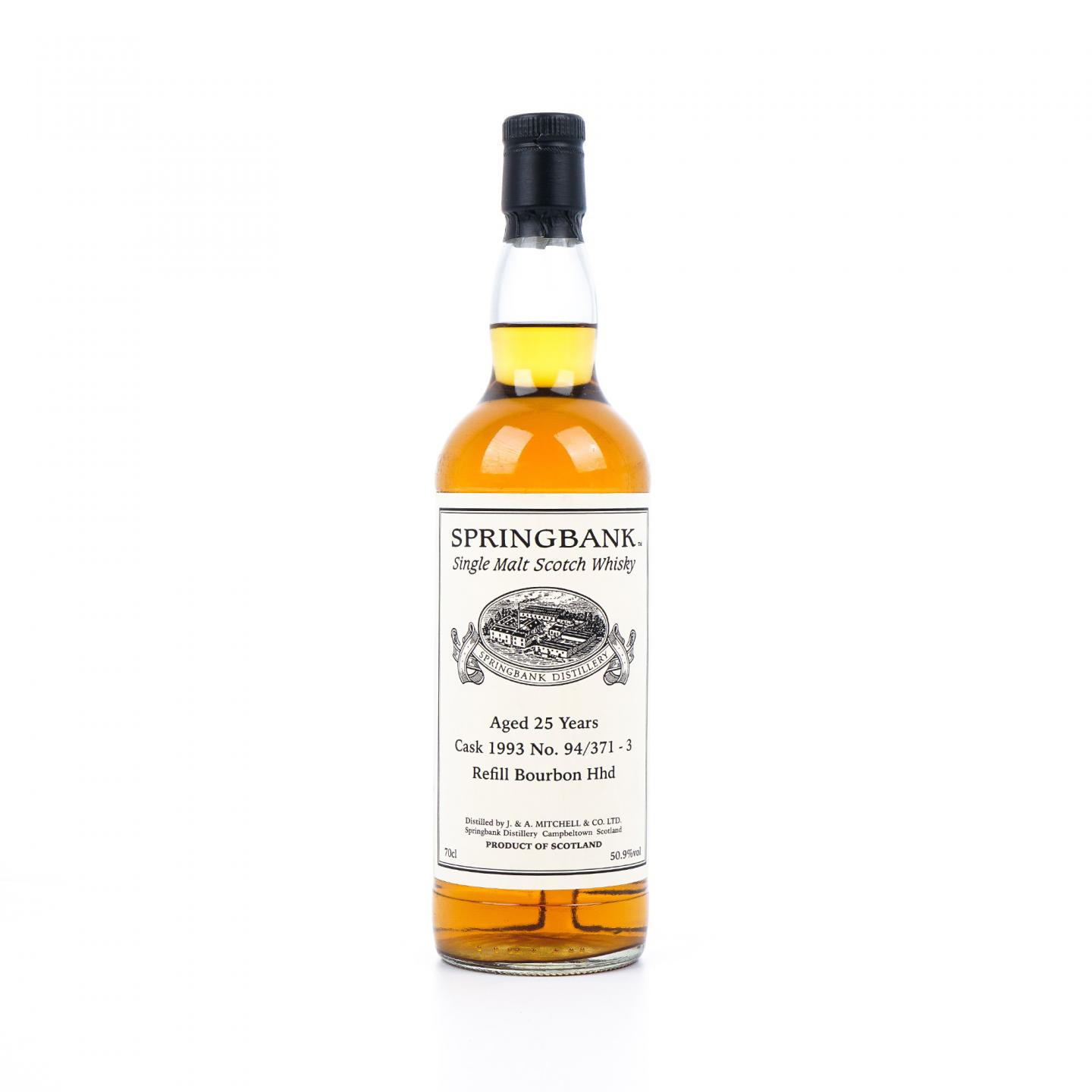 Springbank 云顶 25年 1993 私人桶 No.94/371-3