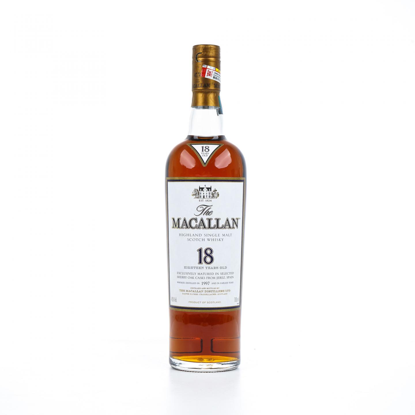 Macallan 麦卡伦 18年 1997 雪莉桶