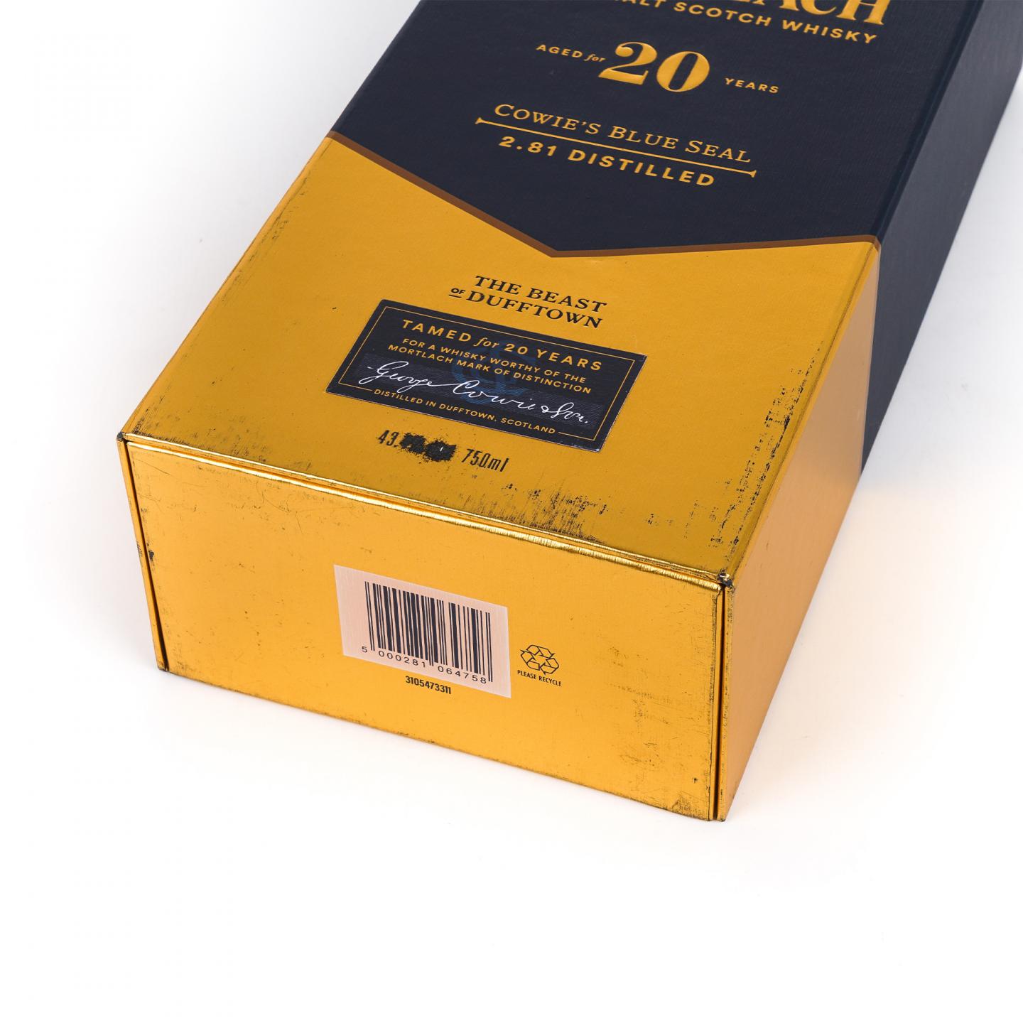 Mortlach 慕赫 20年 Cowie's Blue Seal 礼盒 750ml