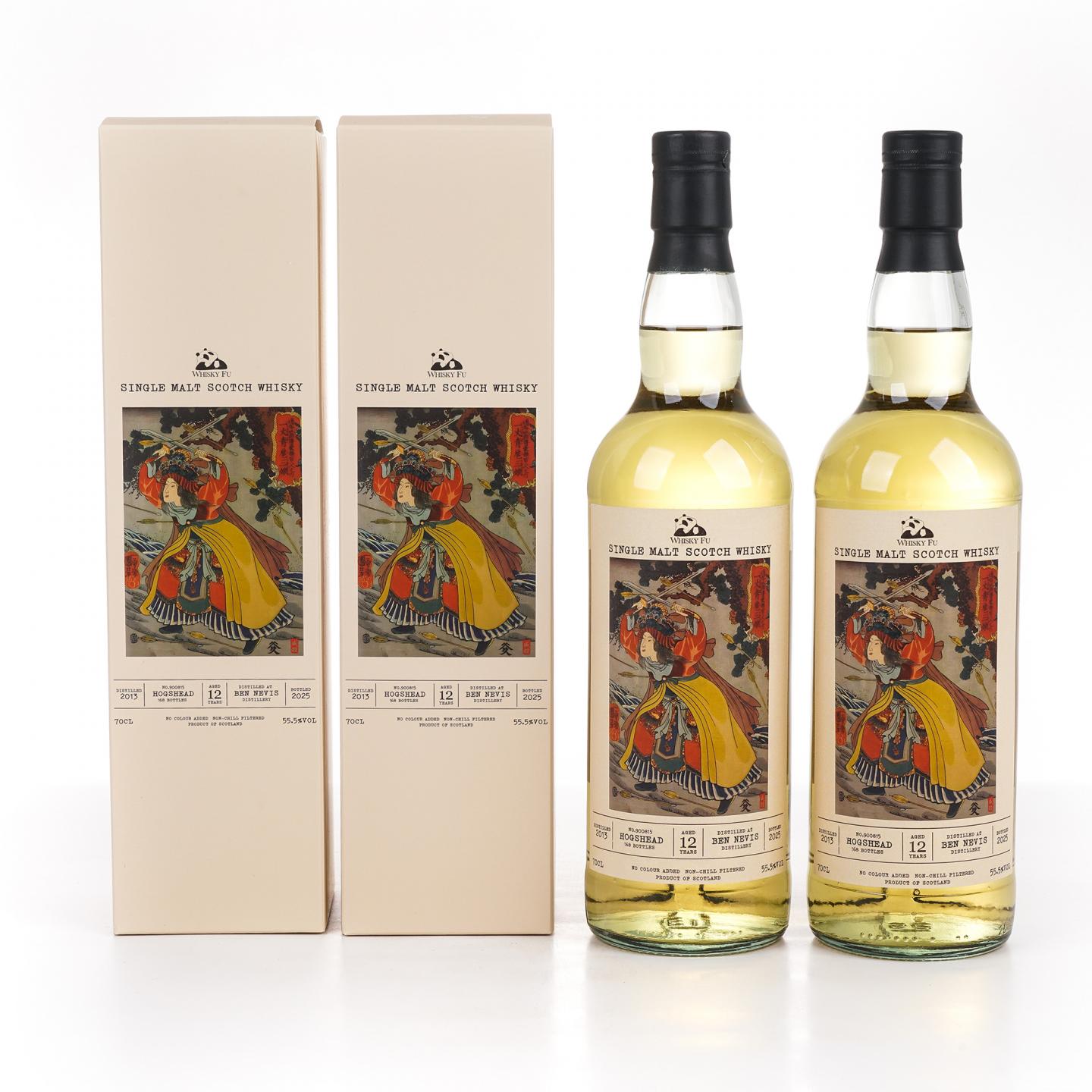 Bennevis 本尼维斯 12年 2013-2025 「通俗水浒传豪杰·一丈青扈三娘」波本桶 单桶 2支组