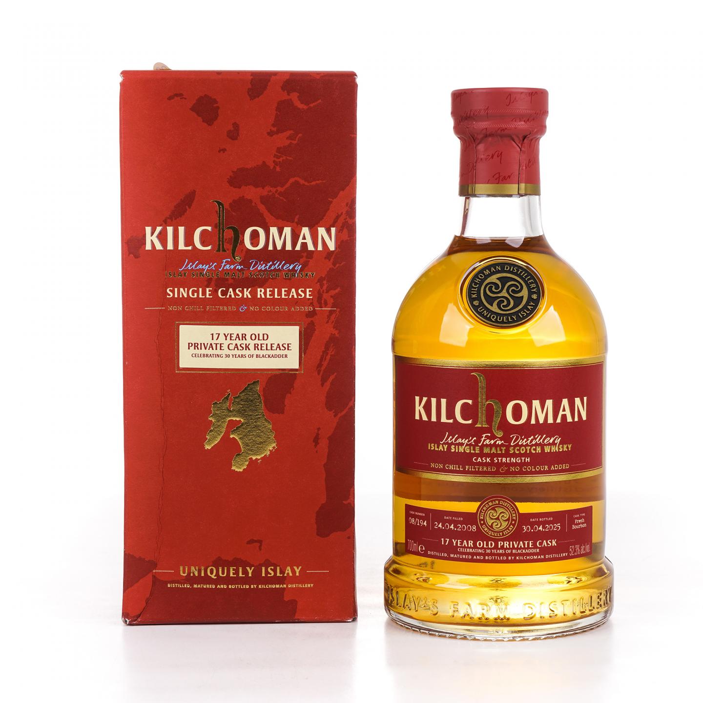 Kilchoman 齐侯门 17年 2008-2025 私人桶