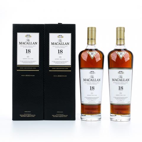 【附X光图】Macallan 麦卡伦 18年 2023 雪莉桶 2瓶组