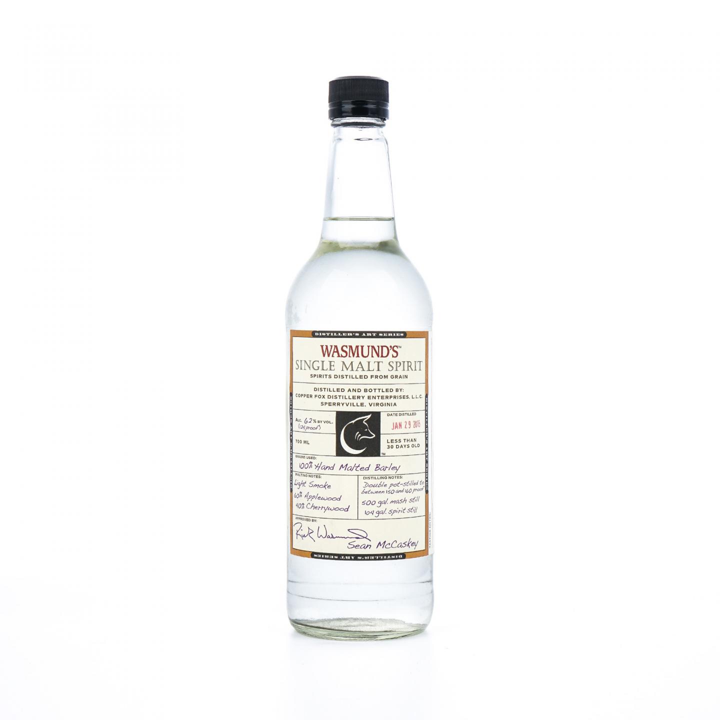 Copper Fox 2015 Wasmund’s 单一麦芽新酒 