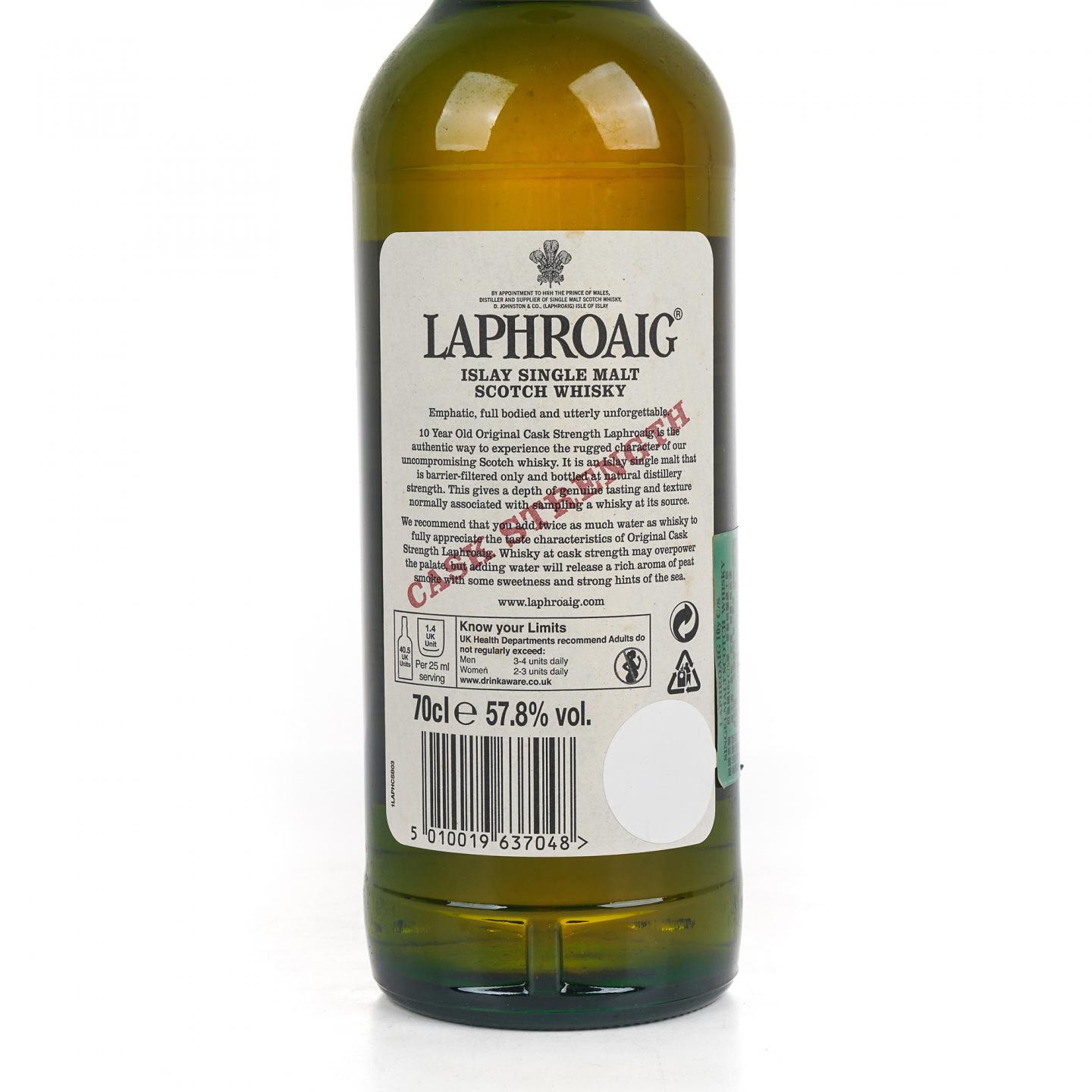 Laphroaig 拉弗格 10年 桶强 Batch 001 57.8% 700ml