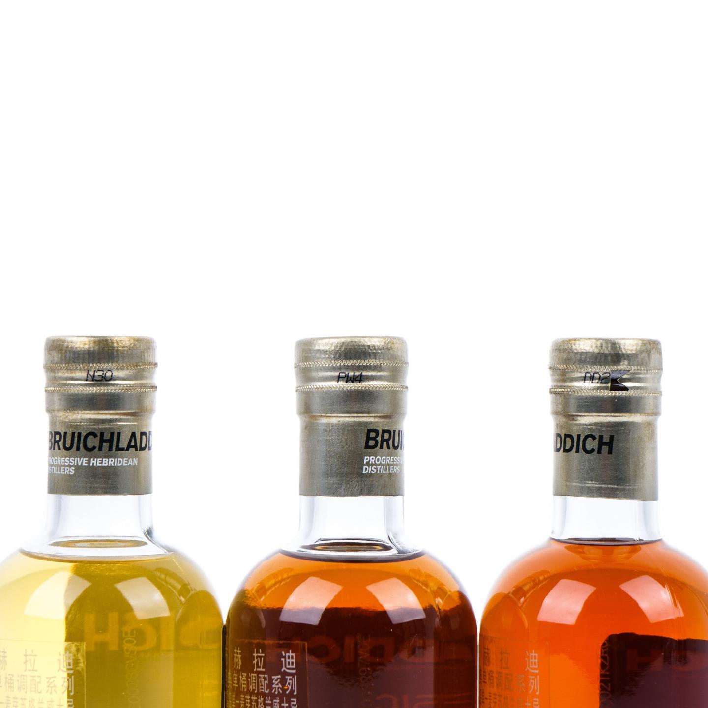 【中样】Bruichladdich 布赫拉迪 经典单桶调配系列 No.1/2/3 3支组 200ml