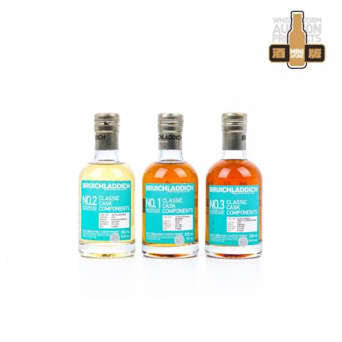 【中样】Bruichladdich 布赫拉迪 经典单桶调配系列 No.1/2/3 3支组 200ml