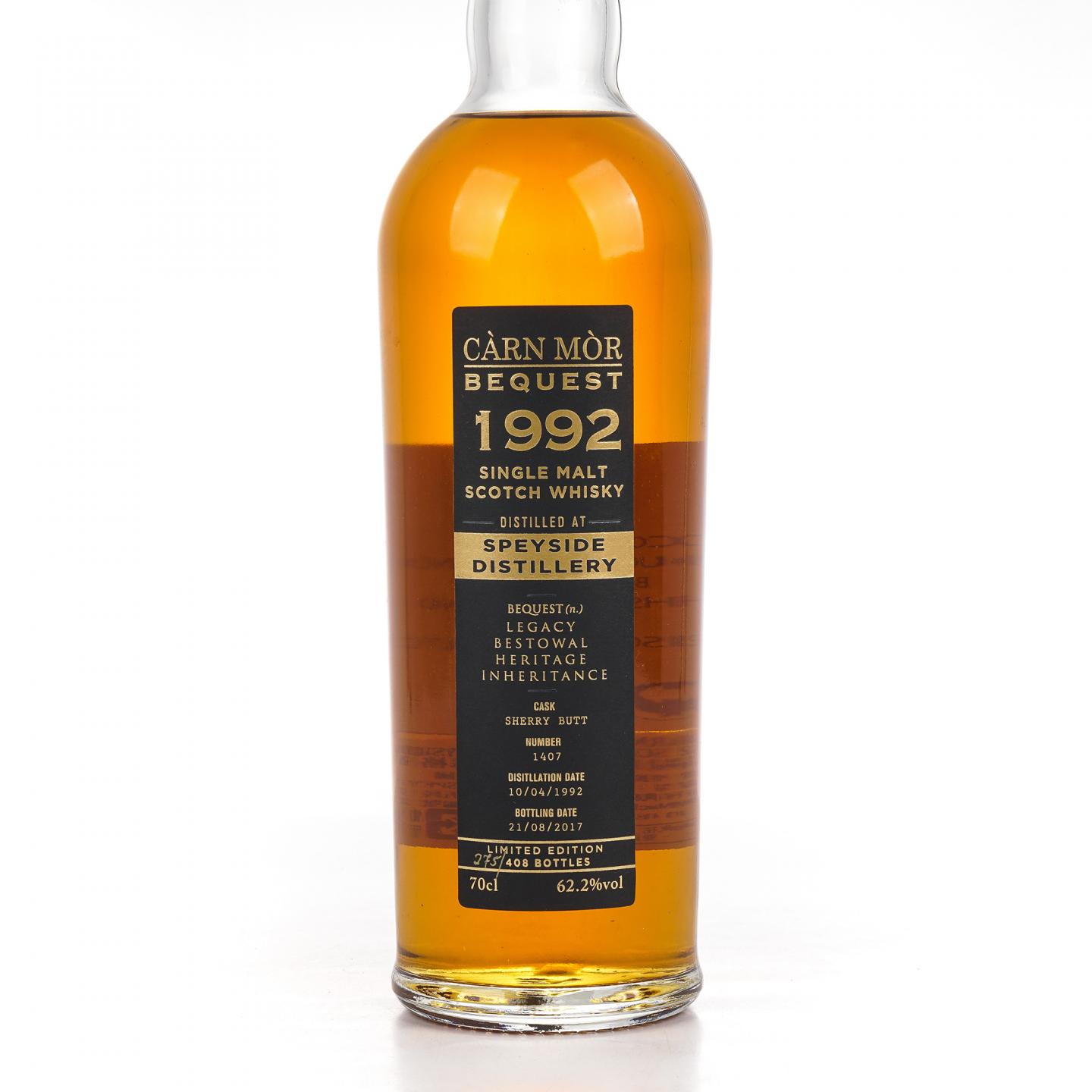 Speyside 斯佩塞 1992-2017 MMcK 雪莉桶#1407