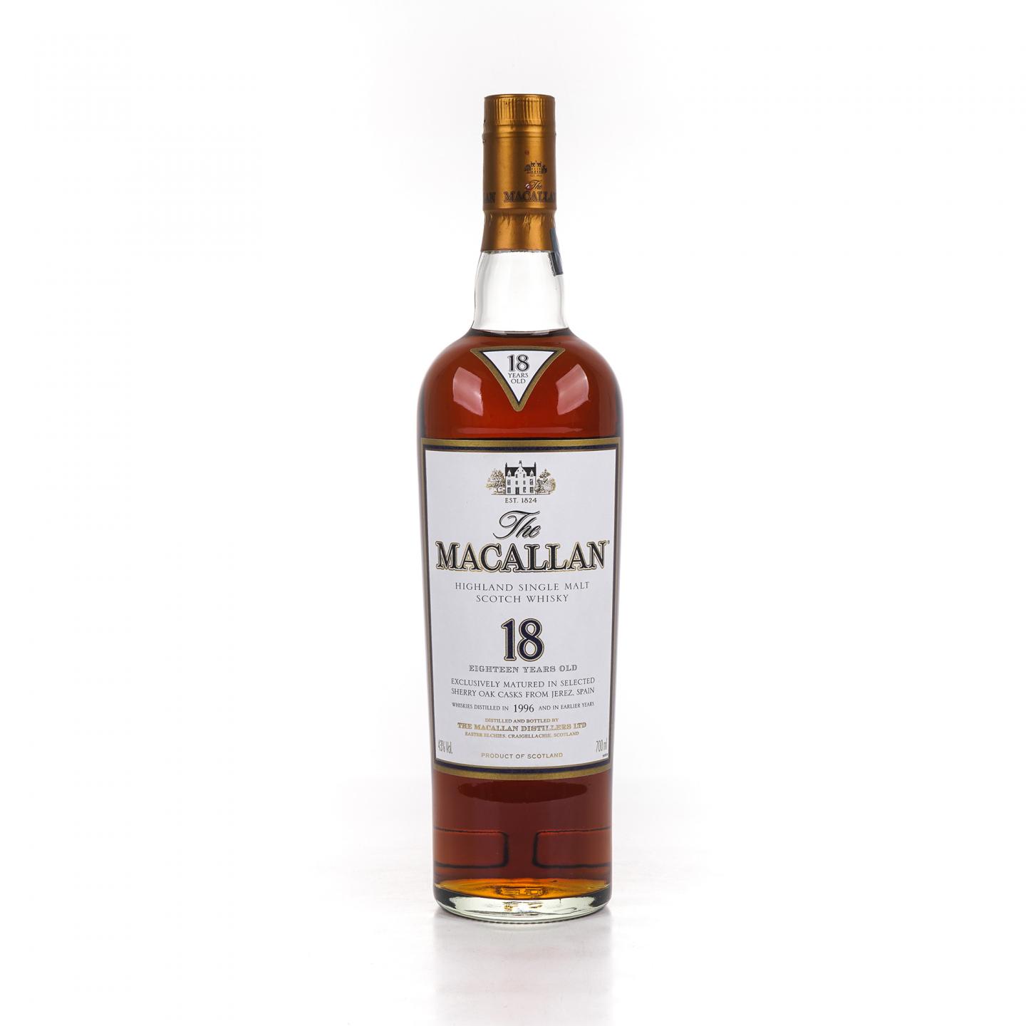 Macallan 麦卡伦 18年 1996 雪莉桶 700ml