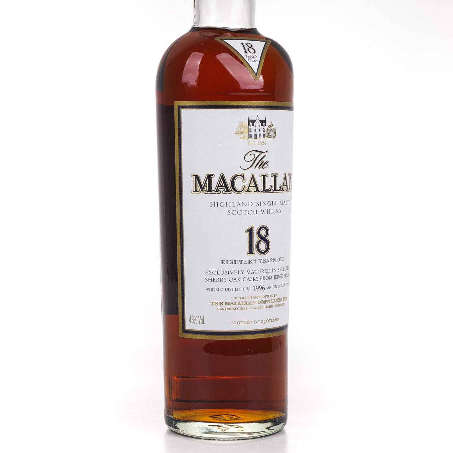 Macallan 麦卡伦 18年 1996 雪莉桶 700ml
