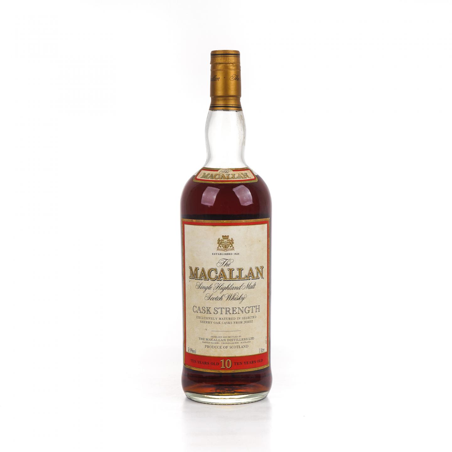 Macallan 麦卡伦 10年 桶强 1L 58.8%Vol.