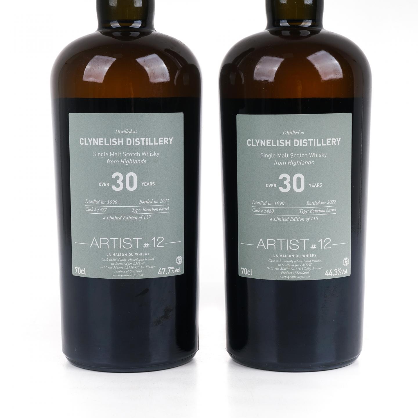 Clynelish 克里尼利基 over30年 1990 Artist #12 LMDW 2瓶组