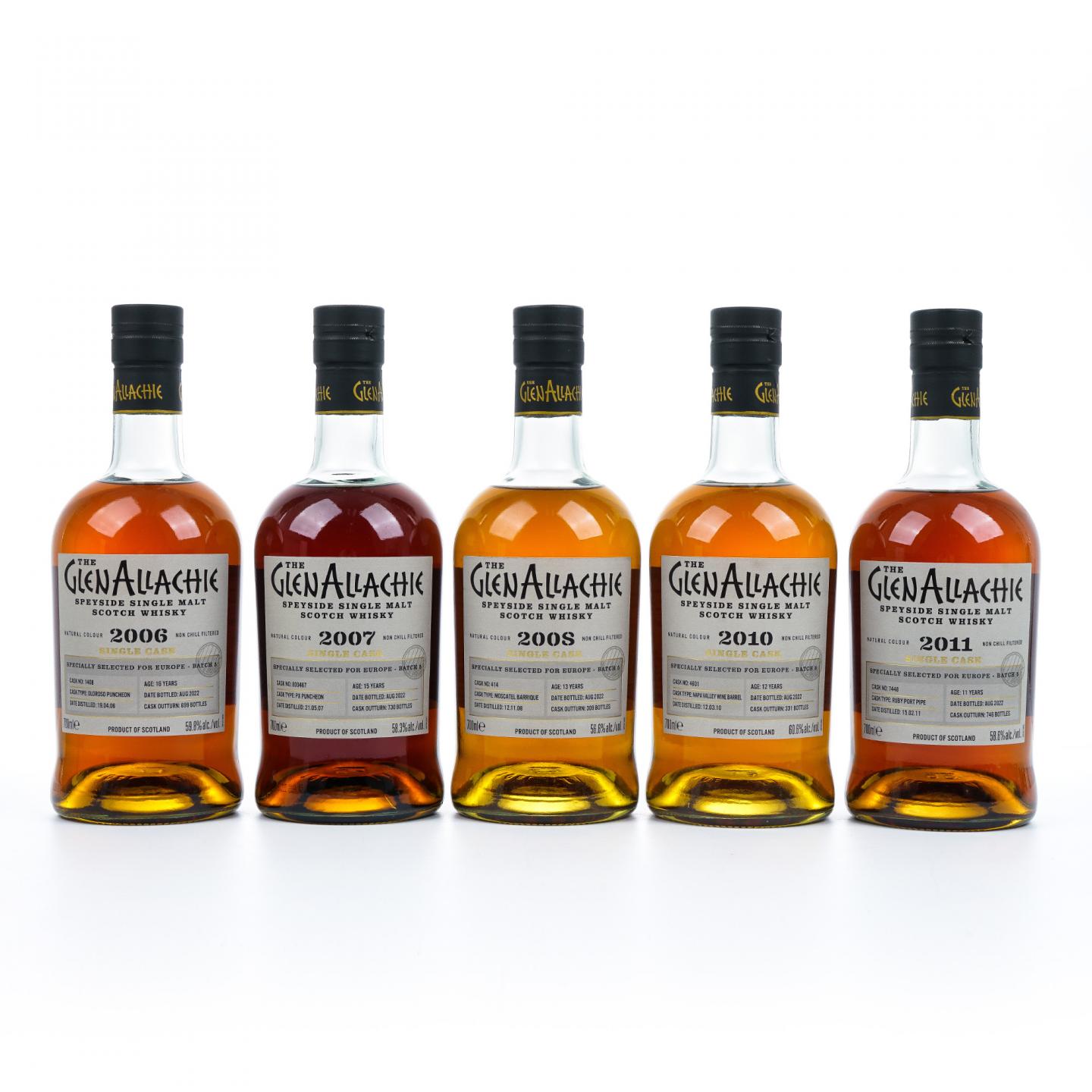 Glenallachie 格兰纳里奇 2006/2007/2008/2010/2011 5瓶组