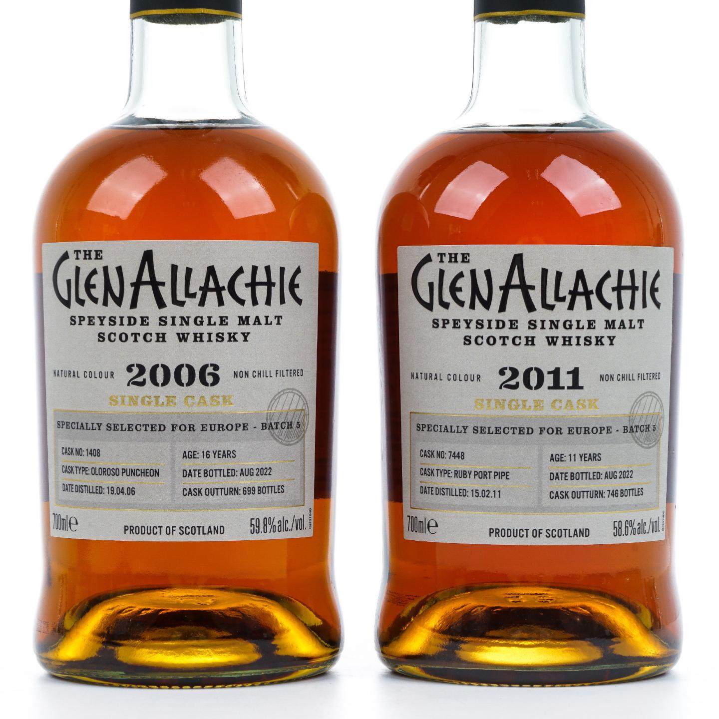 Glenallachie 格兰纳里奇 2006/2007/2008/2010/2011 5瓶组