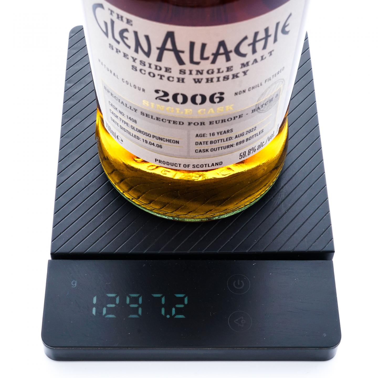 Glenallachie 格兰纳里奇 16年 2006-2022 雪莉桶#1408