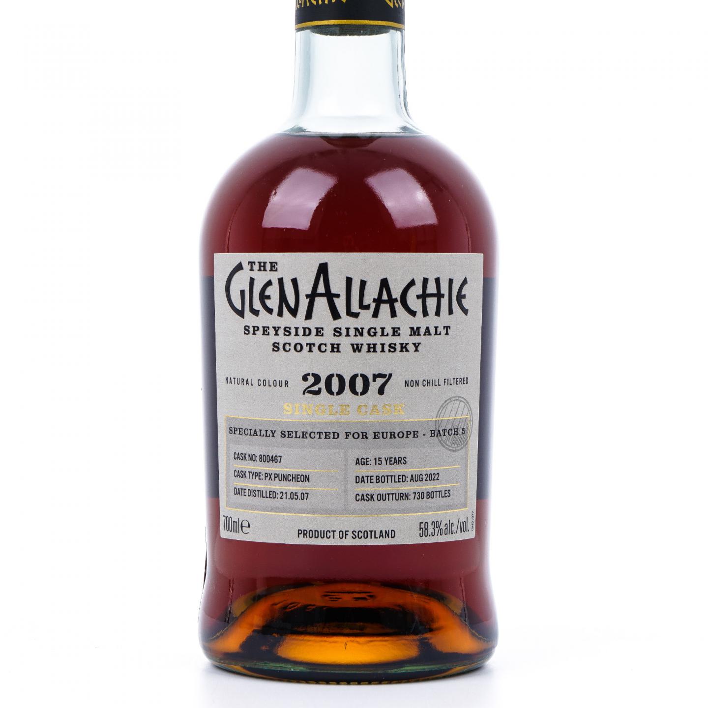 Glenallachie 格兰纳里奇 15年 2007-2022 雪莉单桶#800467