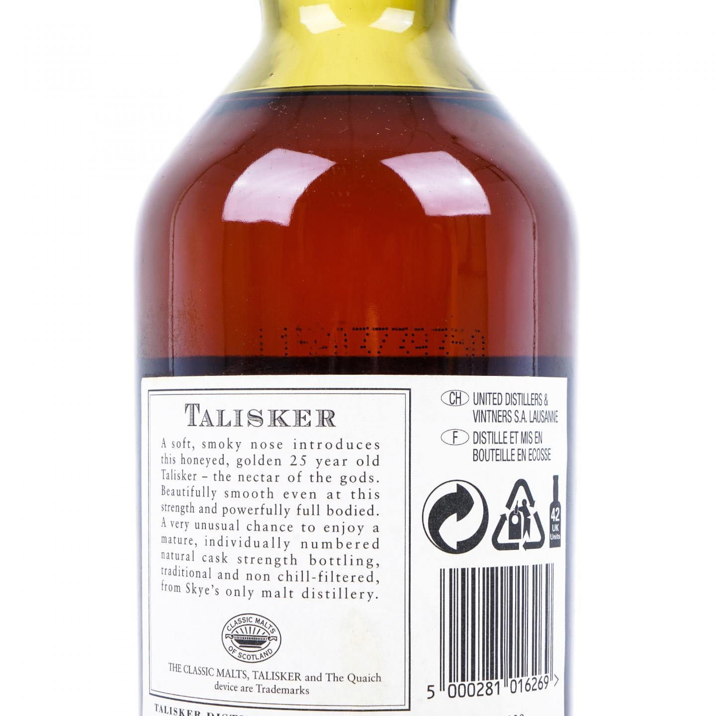 Talisker 泰斯卡 25年 2001 SR