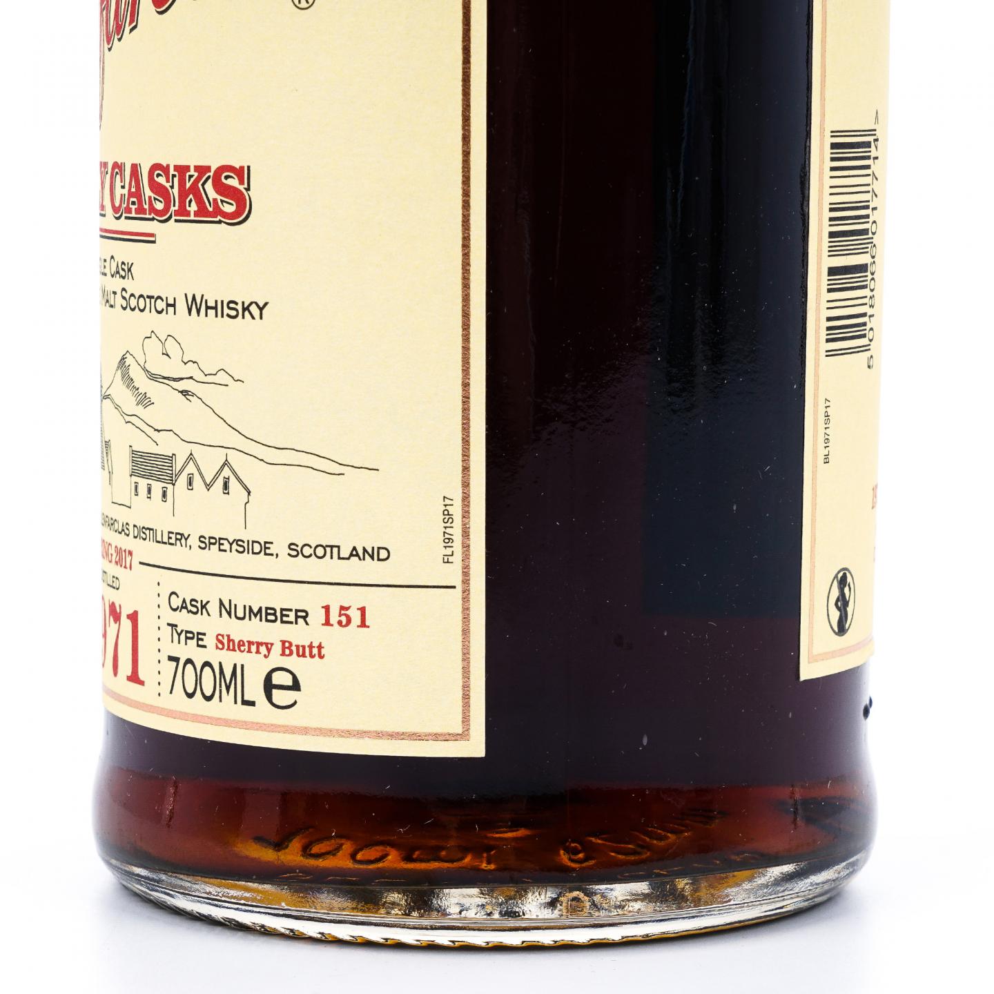 Glenfarclas 格兰花格 1971-2017 家族桶 雪莉单桶#151