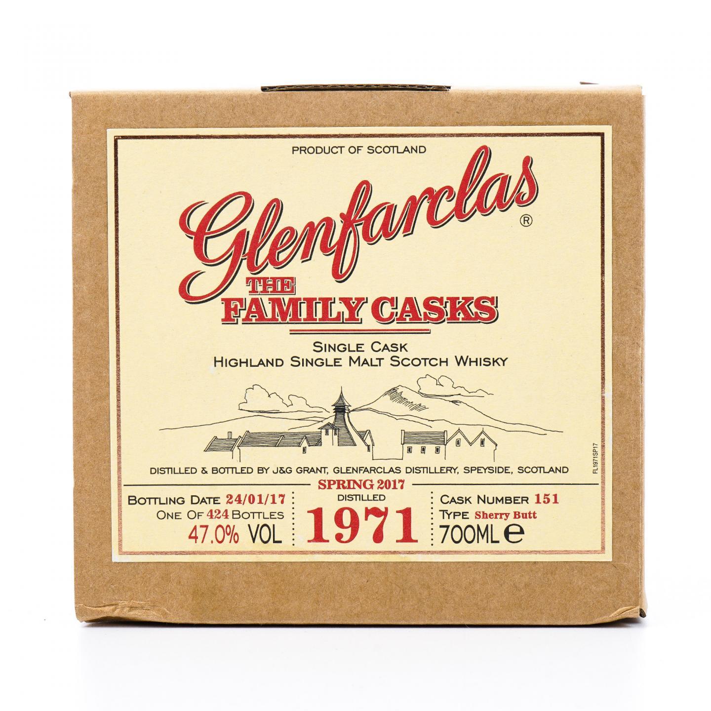 Glenfarclas 格兰花格 1971-2017 家族桶 雪莉单桶#151