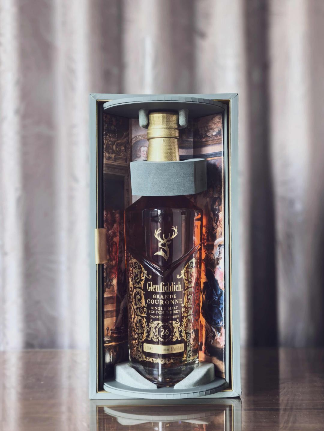 Glenfiddich格兰菲迪26年干邑桶Grande Couronne 45.8% 包邮