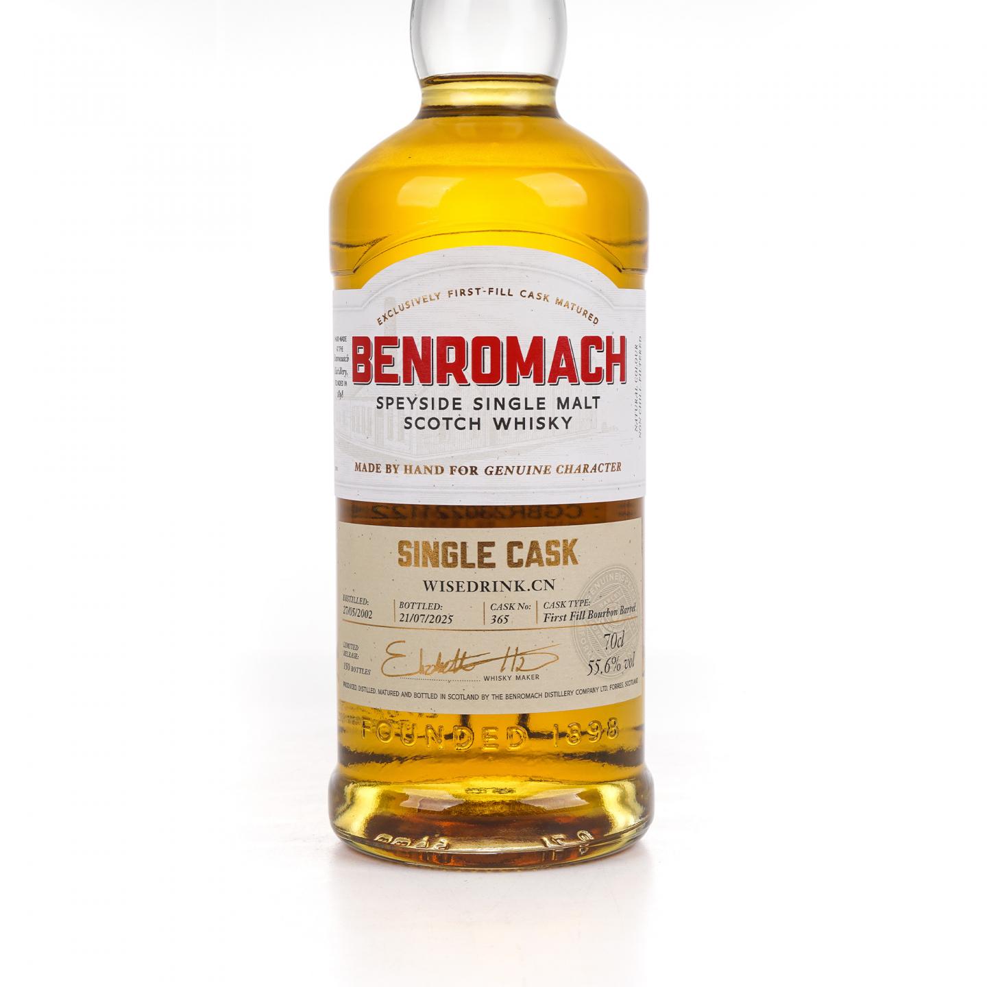 Benromach 本诺曼克 2002-2025 单桶#365