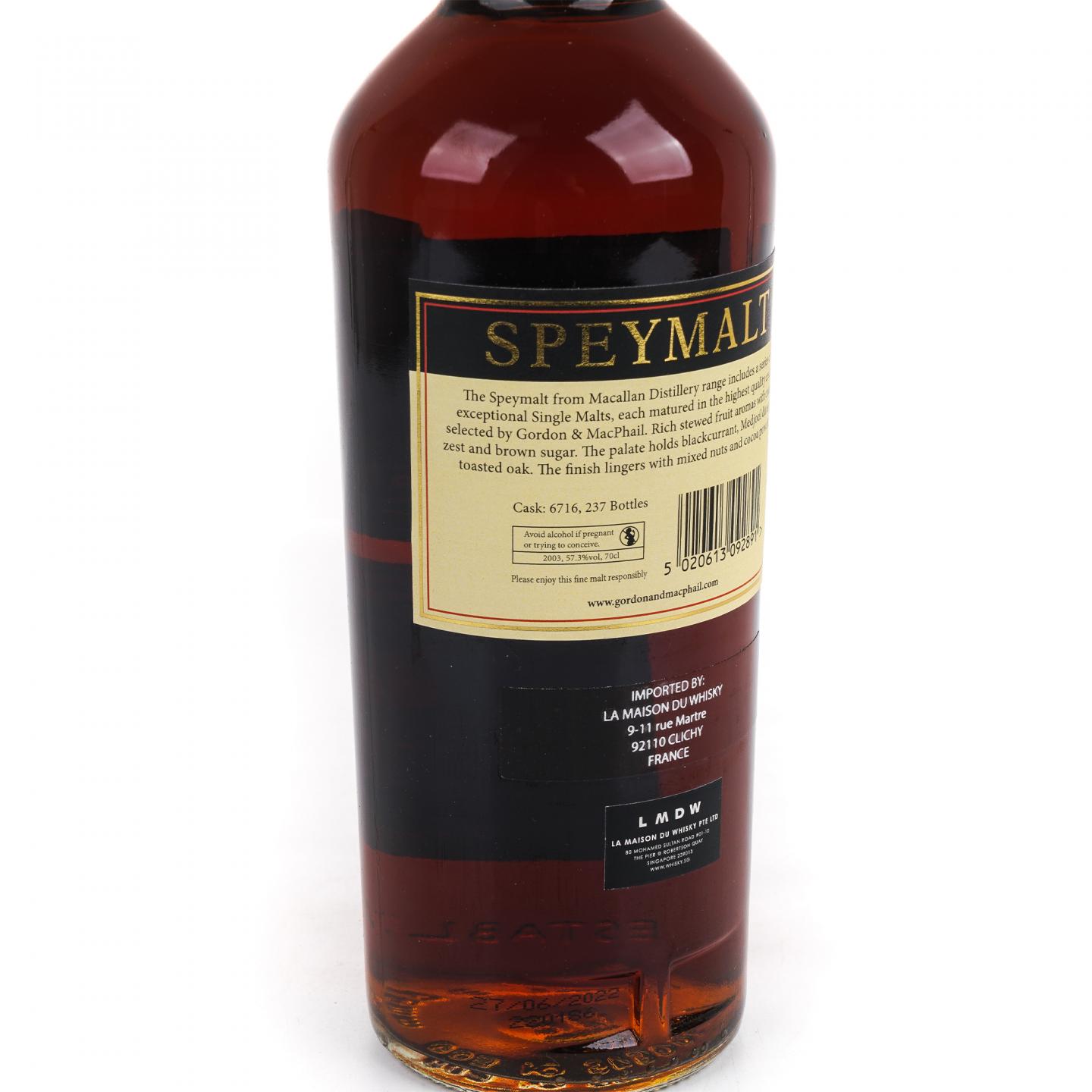 Macallan 麦卡伦 斯佩默 2003-2022 GM #6716