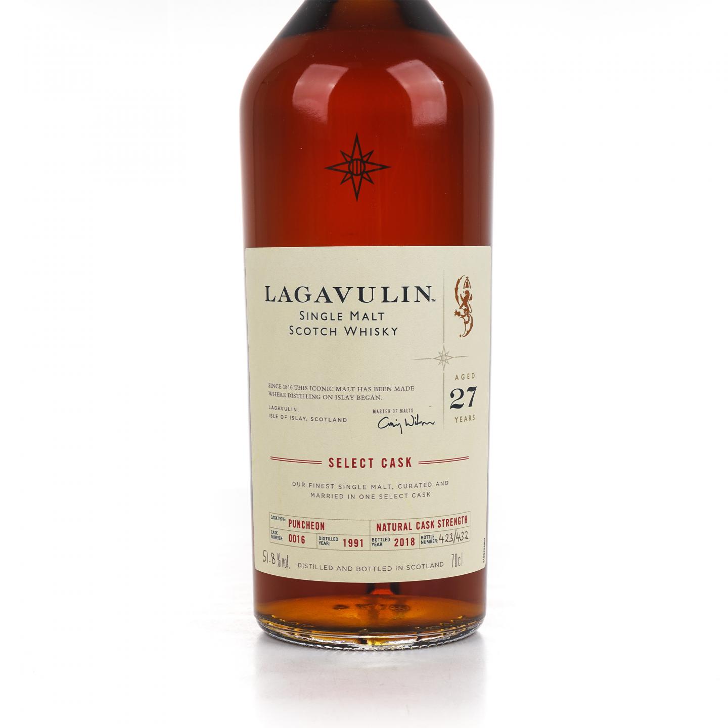 Lagavulin 乐加维林 27年 1991-2018 星星标 COD