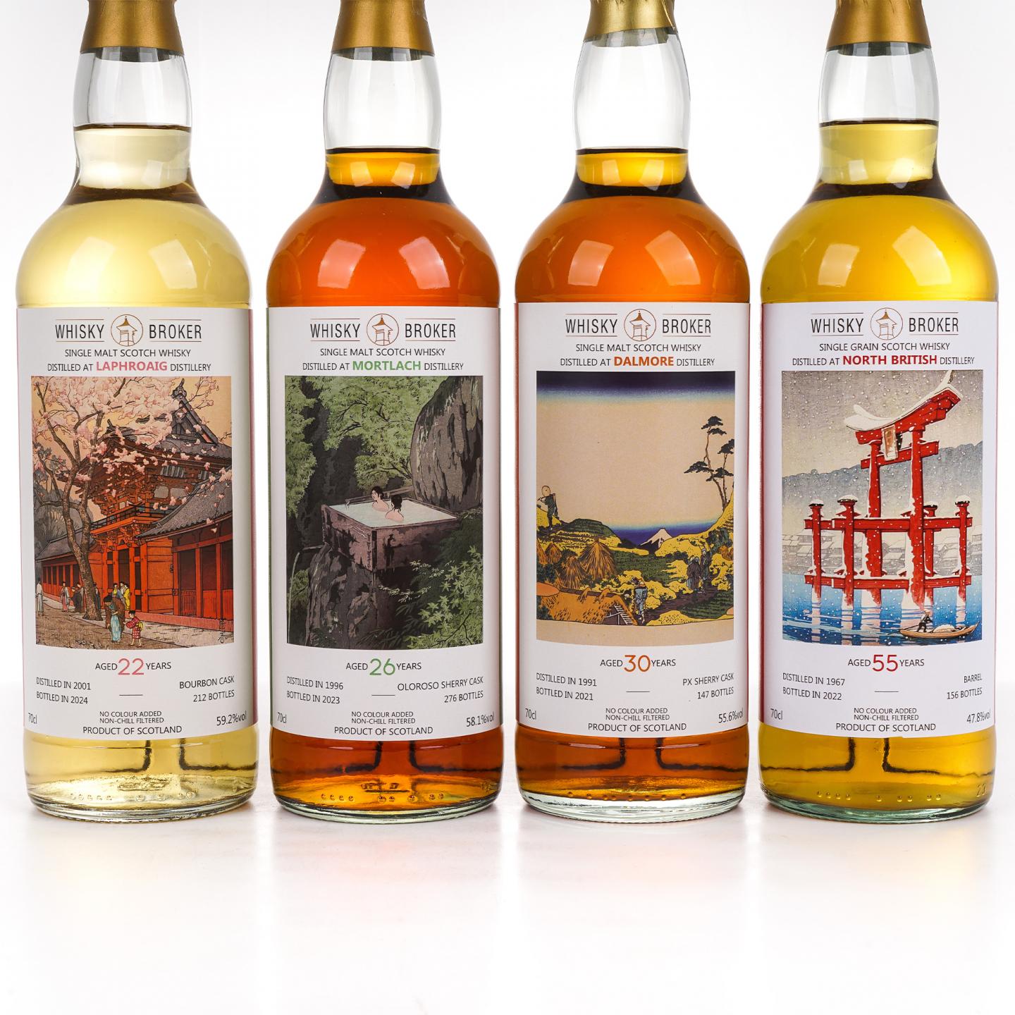 拉弗格2001-2024/慕赫1996-2023/达尔摩1991-2021/北不列颠1967-2022 春夏秋冬 WhB 4瓶组