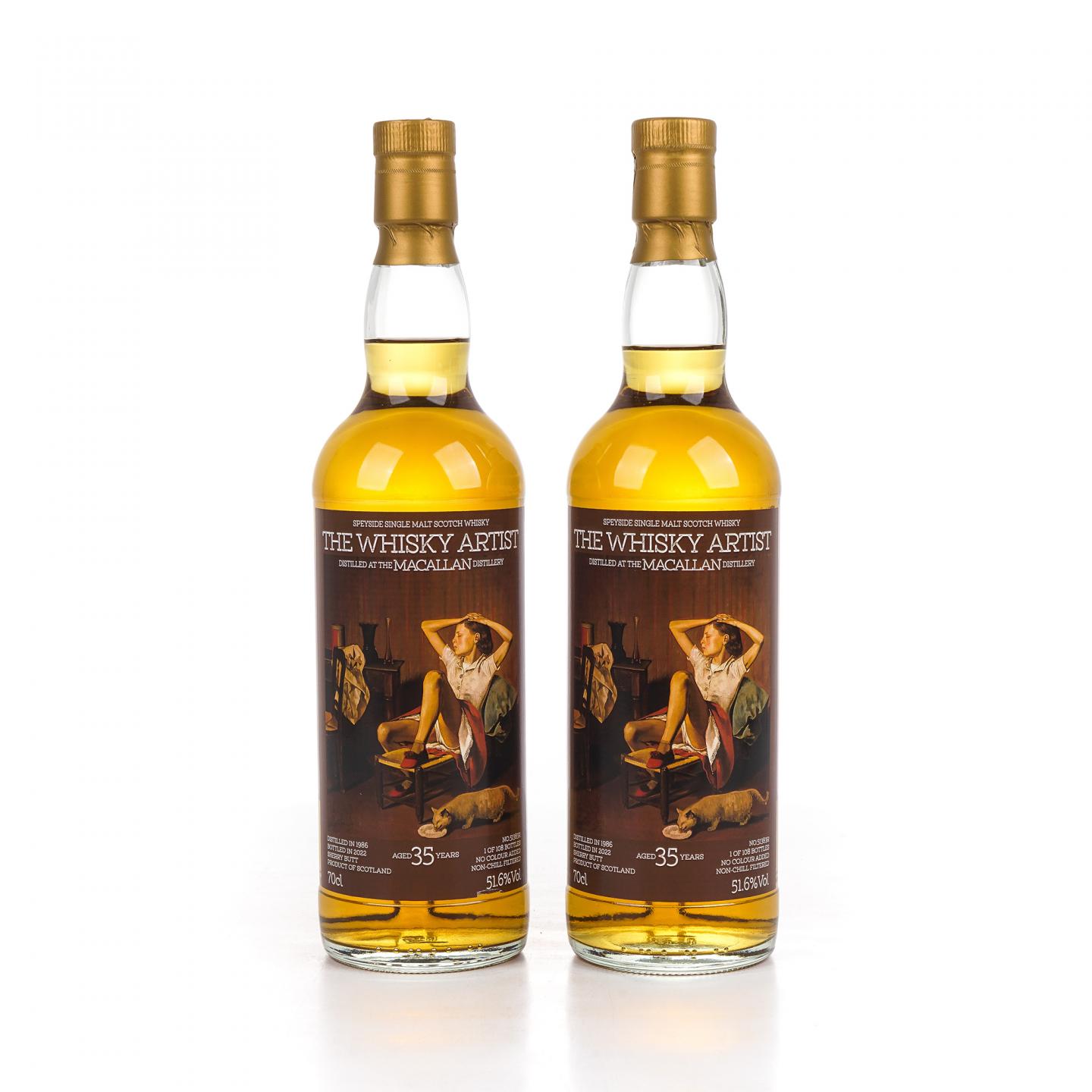 秘密斯佩塞 35年 1986-2022 雪莉桶#51383R 2支组