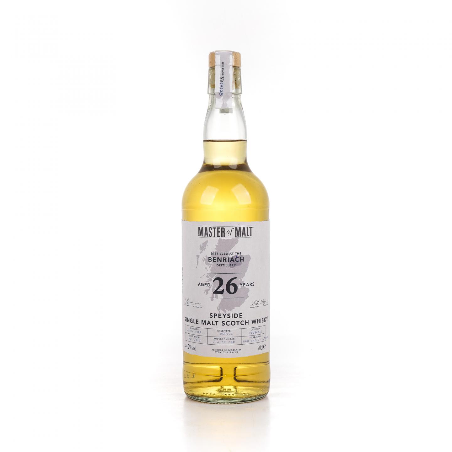 Benriach 本利亚克 26年 1996-2022 Master of Malt