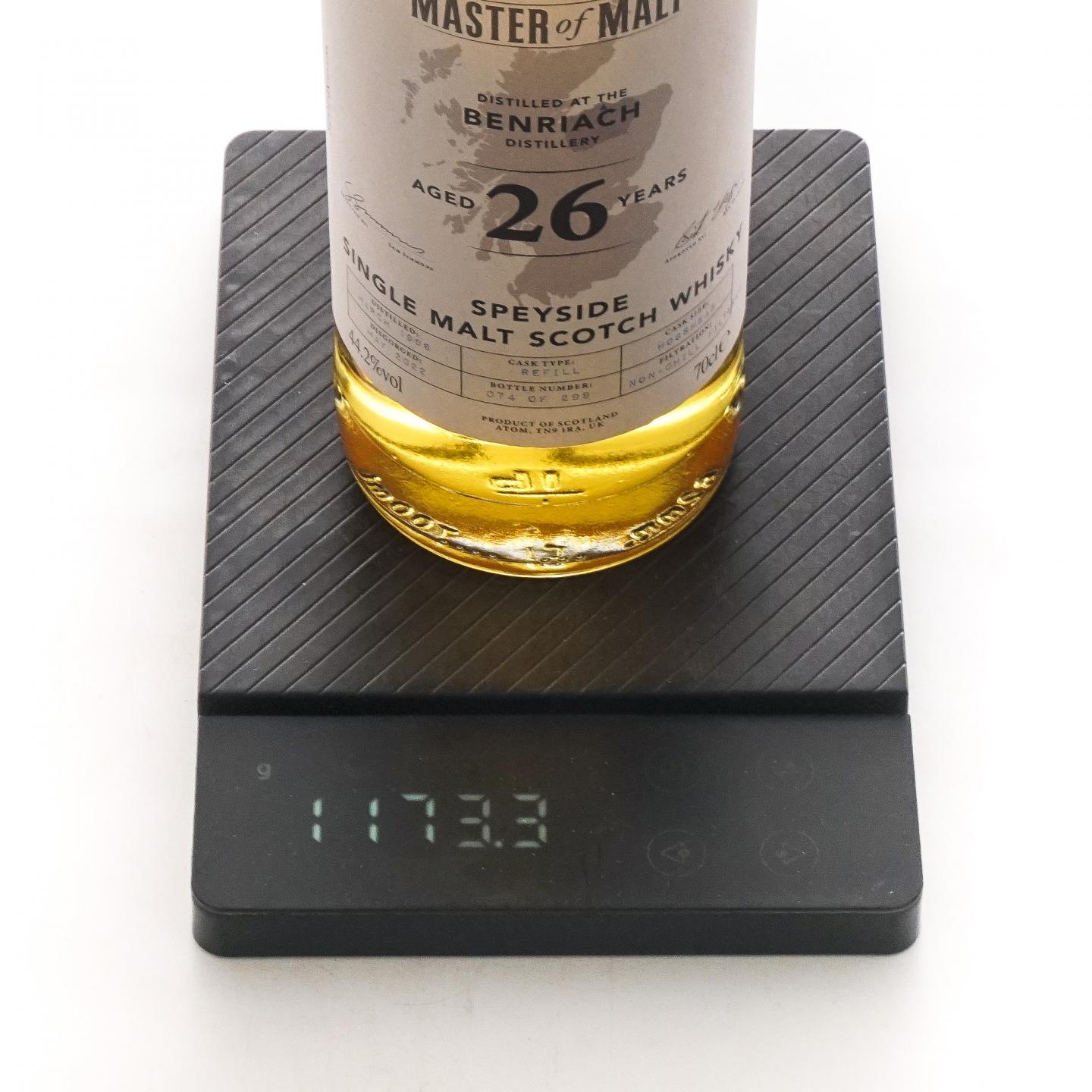 Benriach 本利亚克 26年 1996-2022 Master of Malt