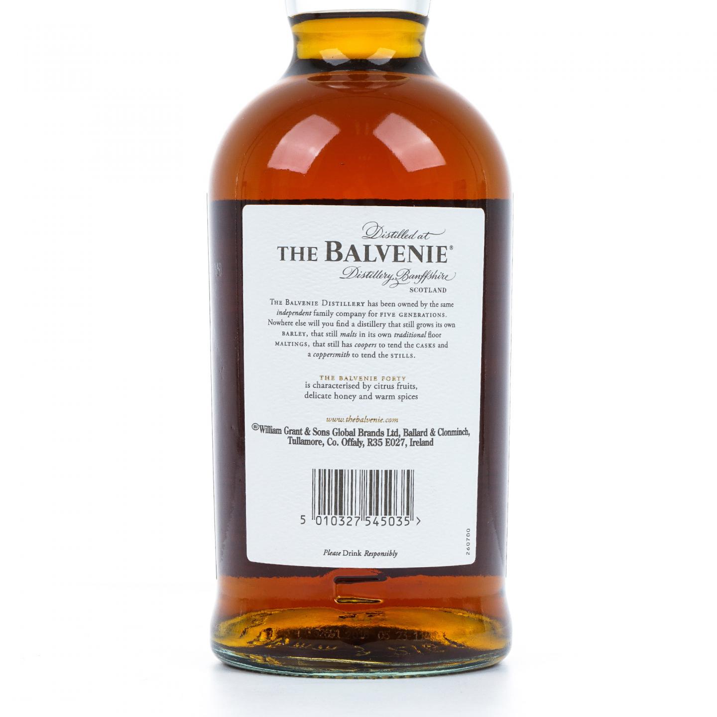 Balvenie 百富 40年 David Stewart 圆筒木盒