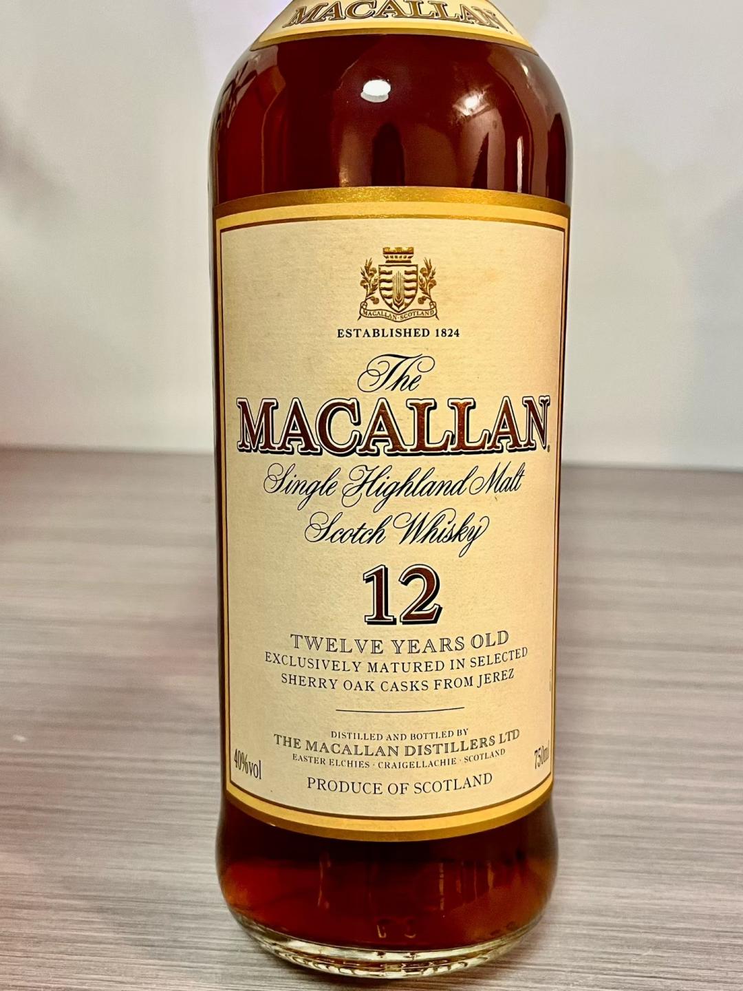 旧版麦卡伦12年庄园750ml