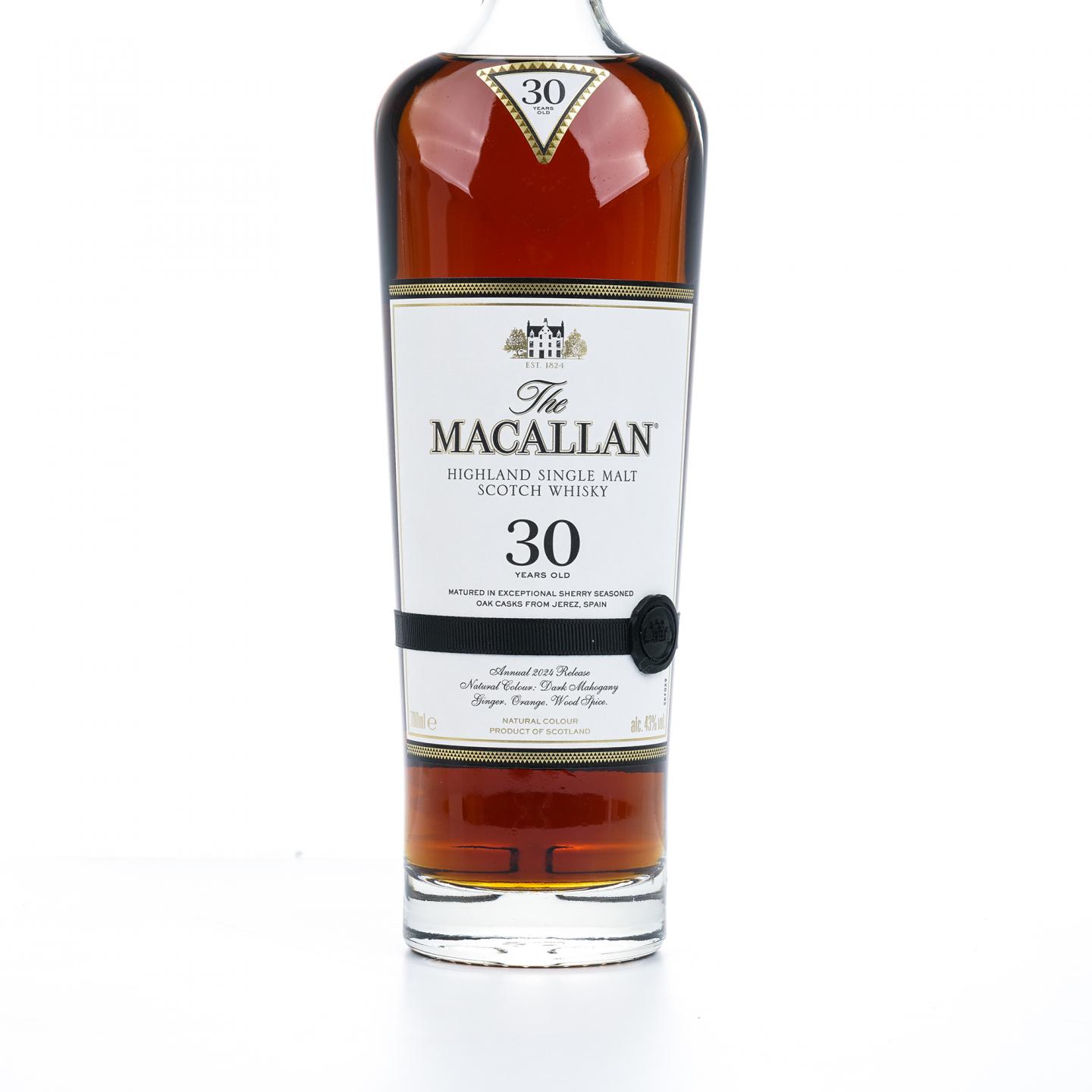 【附X光图】Macallan 麦卡伦 30年 2024 雪莉桶 黑腰带