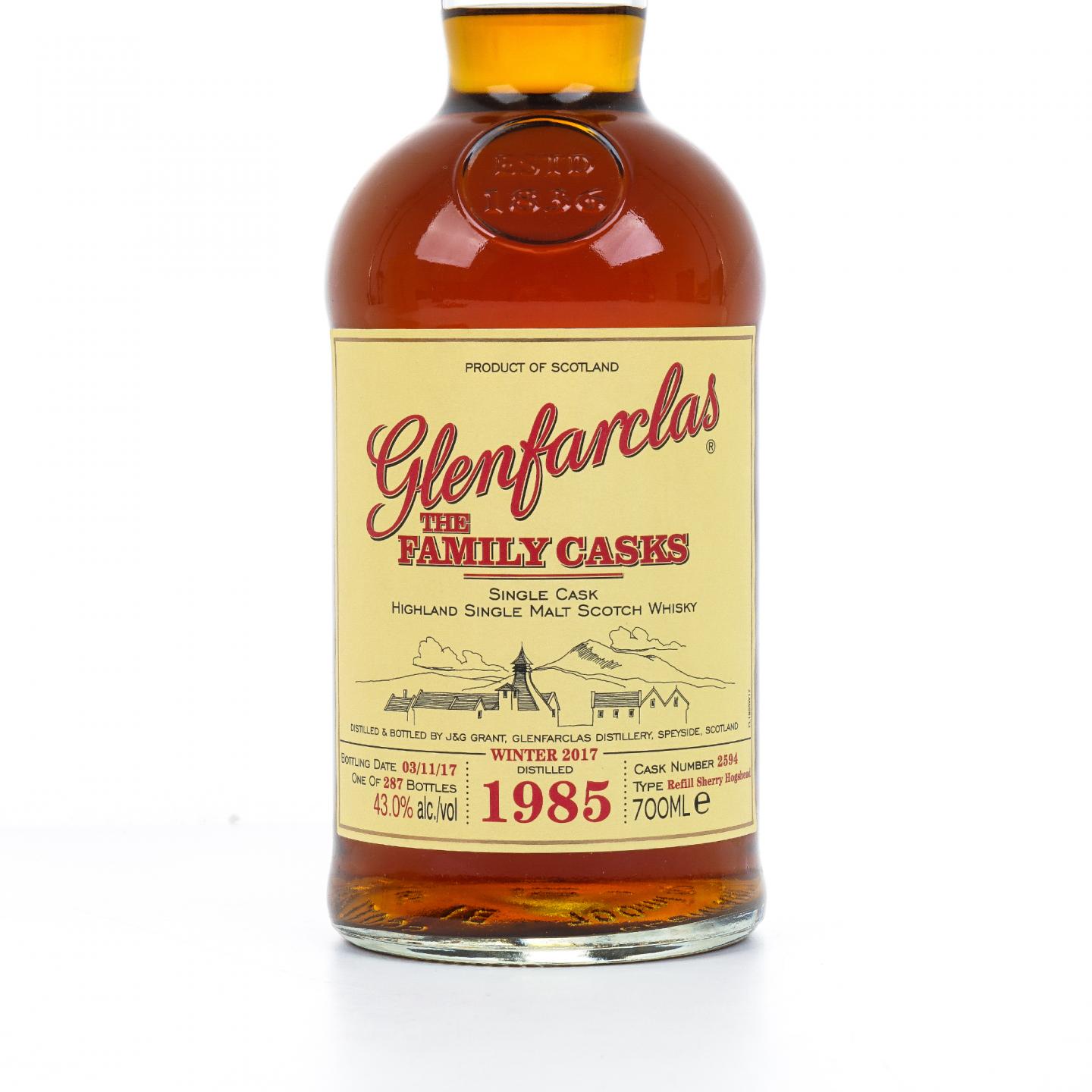 Glenfarclas 格兰花格 1985-2017 家族桶 雪莉单桶#2594