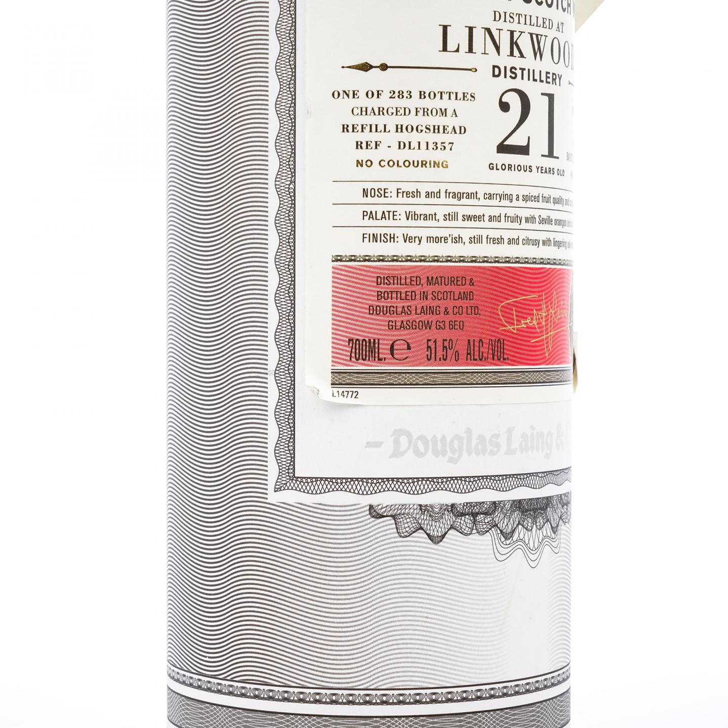 Linkwood 林可伍德 21年 1995-2016 DL