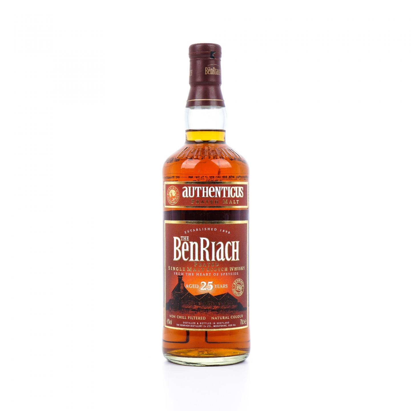 BenRiach 本利亚克 25年 Authenticus泥煤风味