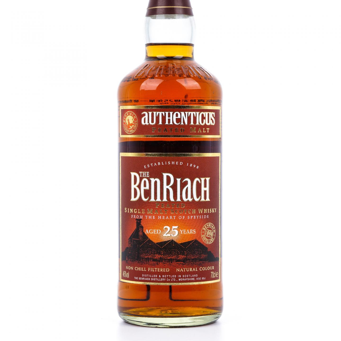 BenRiach 本利亚克 25年 Authenticus泥煤风味