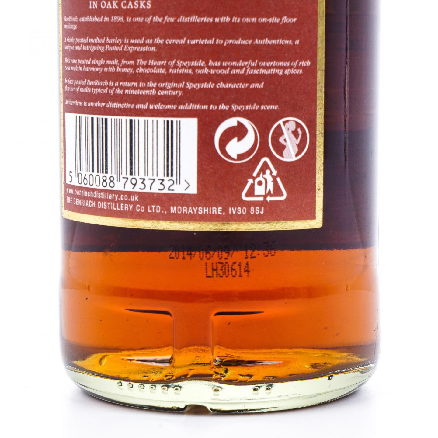 BenRiach 本利亚克 25年 Authenticus泥煤风味