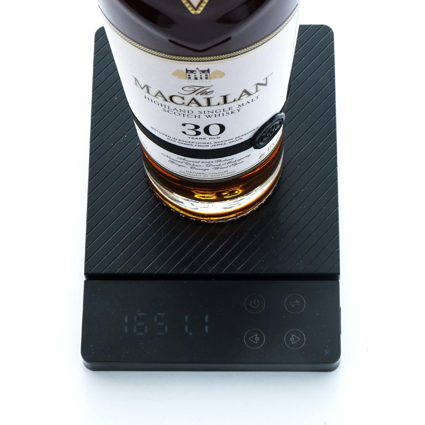 【附X光图】Macallan 麦卡伦 30年 2023 雪莉桶 黑腰带 木盒 43%Vol.