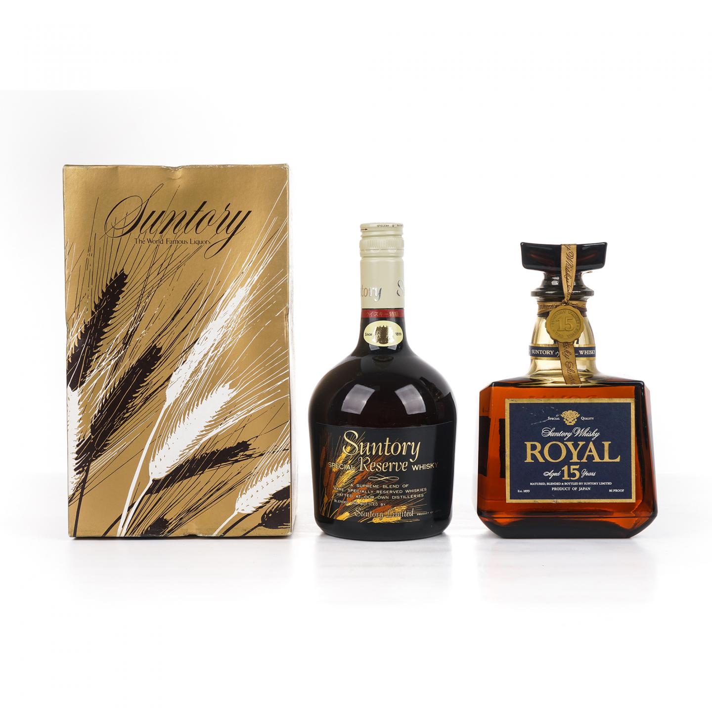 三得利 金狮标 Special Reserve/Royal 15年 金花标 760ml+700ml 2瓶组