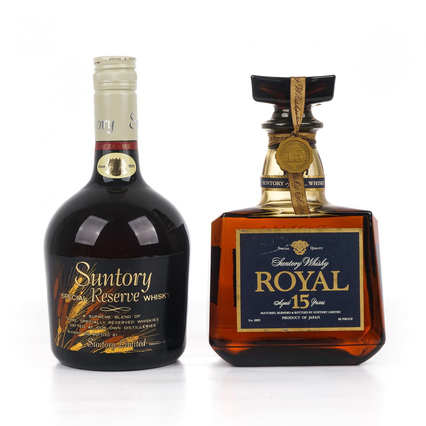 三得利 金狮标 Special Reserve/Royal 15年 金花标 760ml+700ml 2瓶组