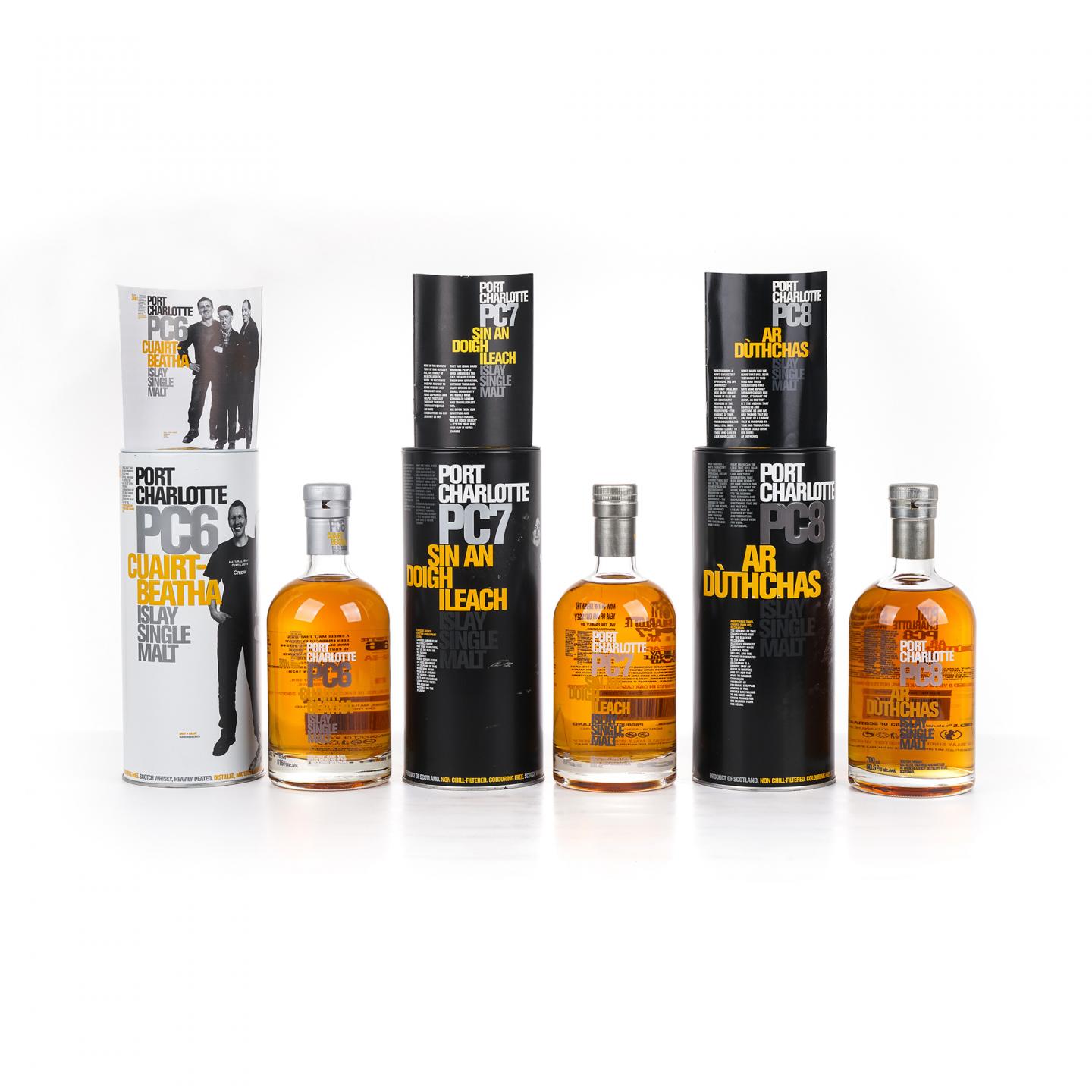 Bruichladdich 布赫拉迪 波夏 PC6/7/8 3瓶组