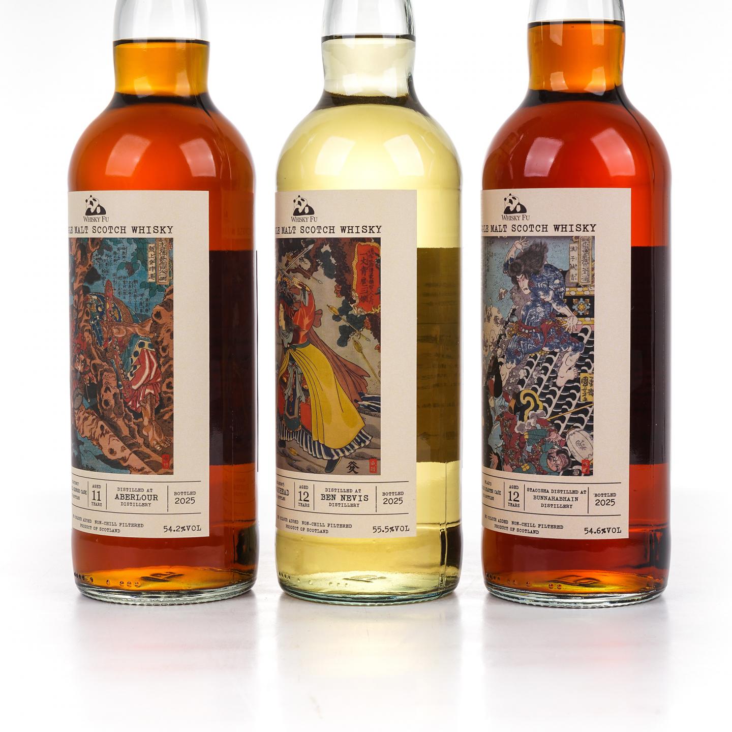 本尼维斯 12年/雅伯莱 11年/布纳哈本 12年 通俗水浒传豪杰系列 3瓶组*700ml