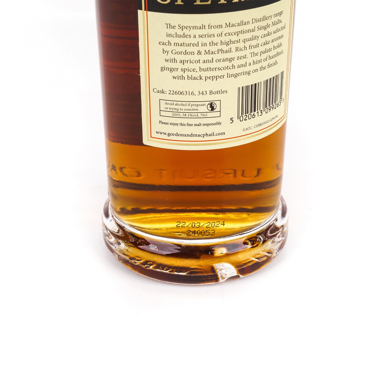 Macallan 麦卡伦 斯佩默 2005-2024 GM出品 58.1%