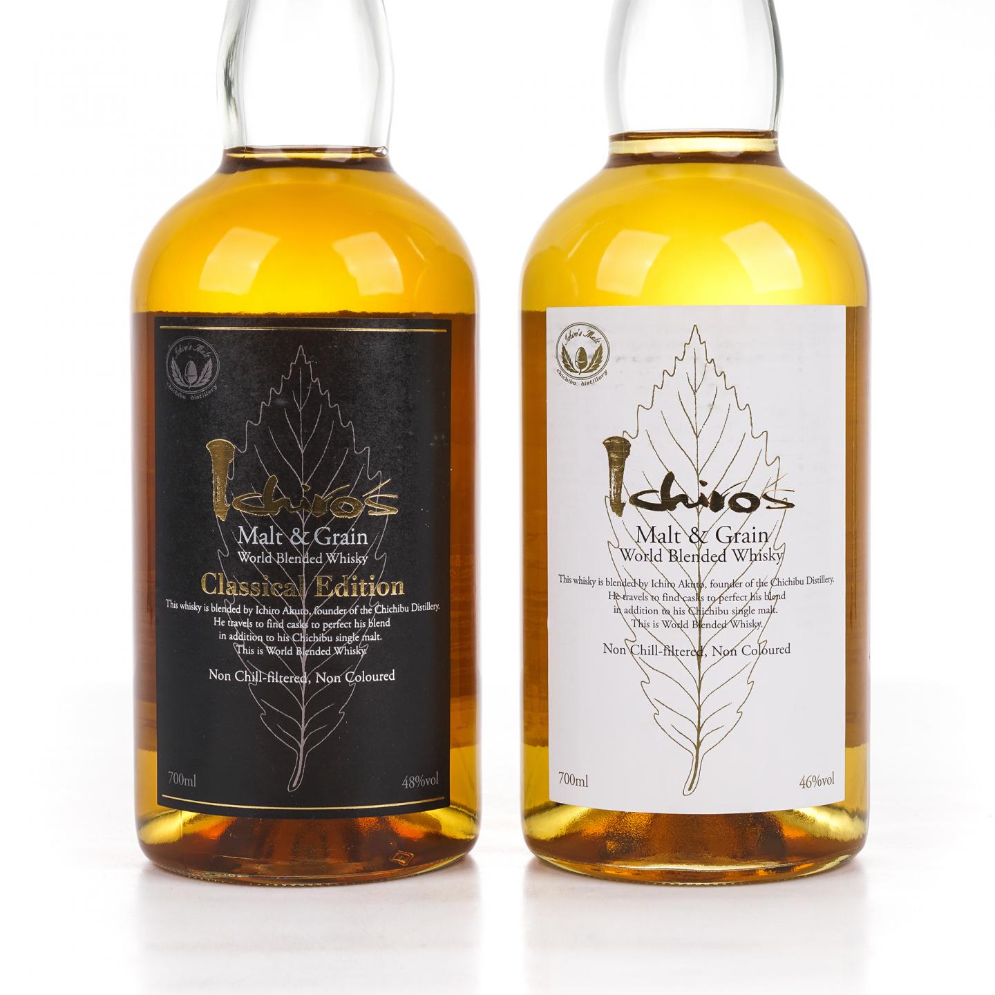 秩父 黑叶/白叶 Ichiro’s Malt & Grain 世界调和 2瓶组