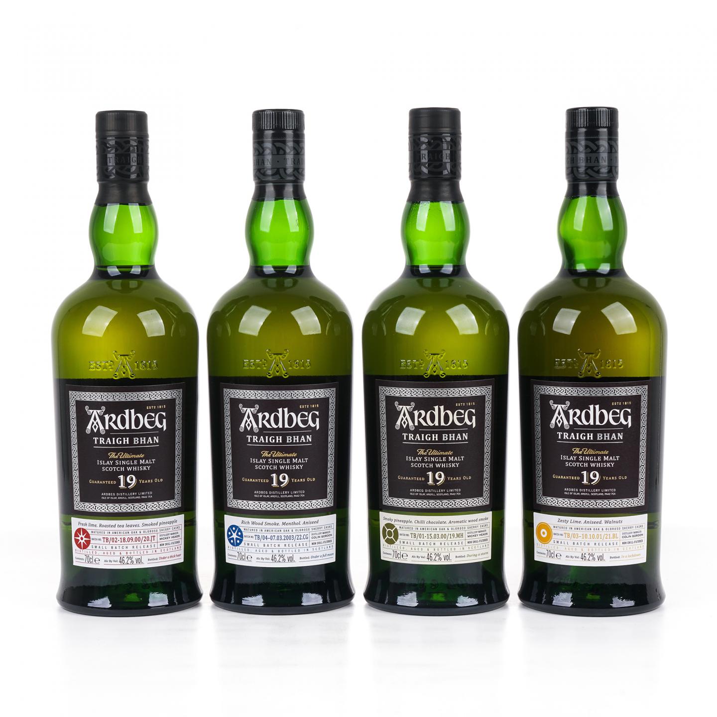 Ardbeg 阿贝 19年 鸣沙1-4版 4瓶组