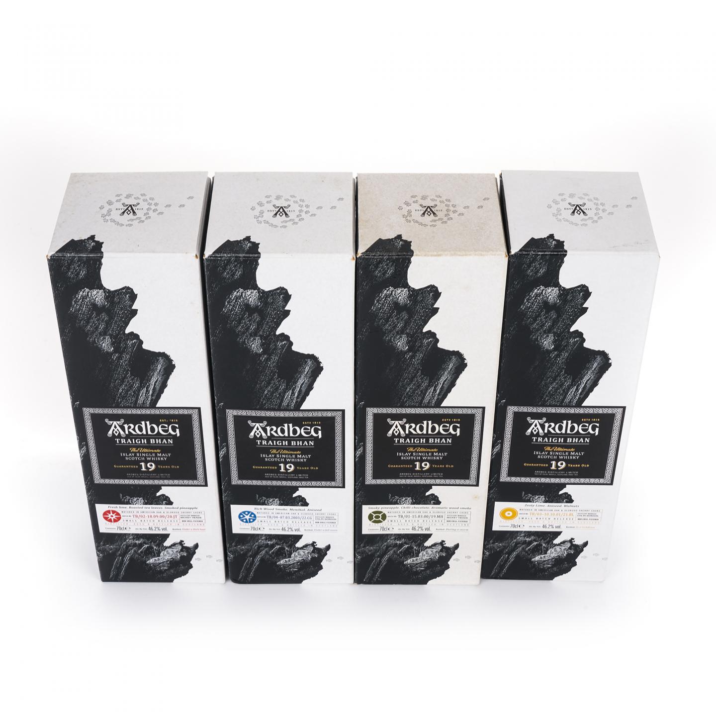 Ardbeg 阿贝 19年 鸣沙1-4版 4瓶组