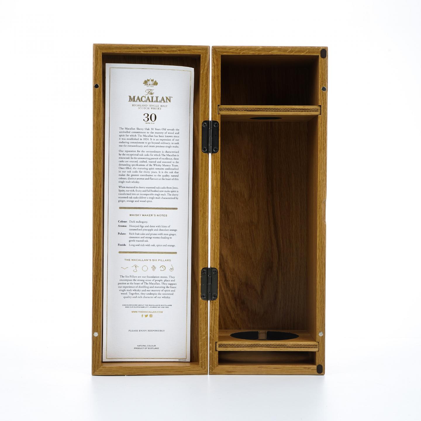 【附X光图】Macallan 麦卡伦 30年 2023 黑腰带 雪莉桶 木盒